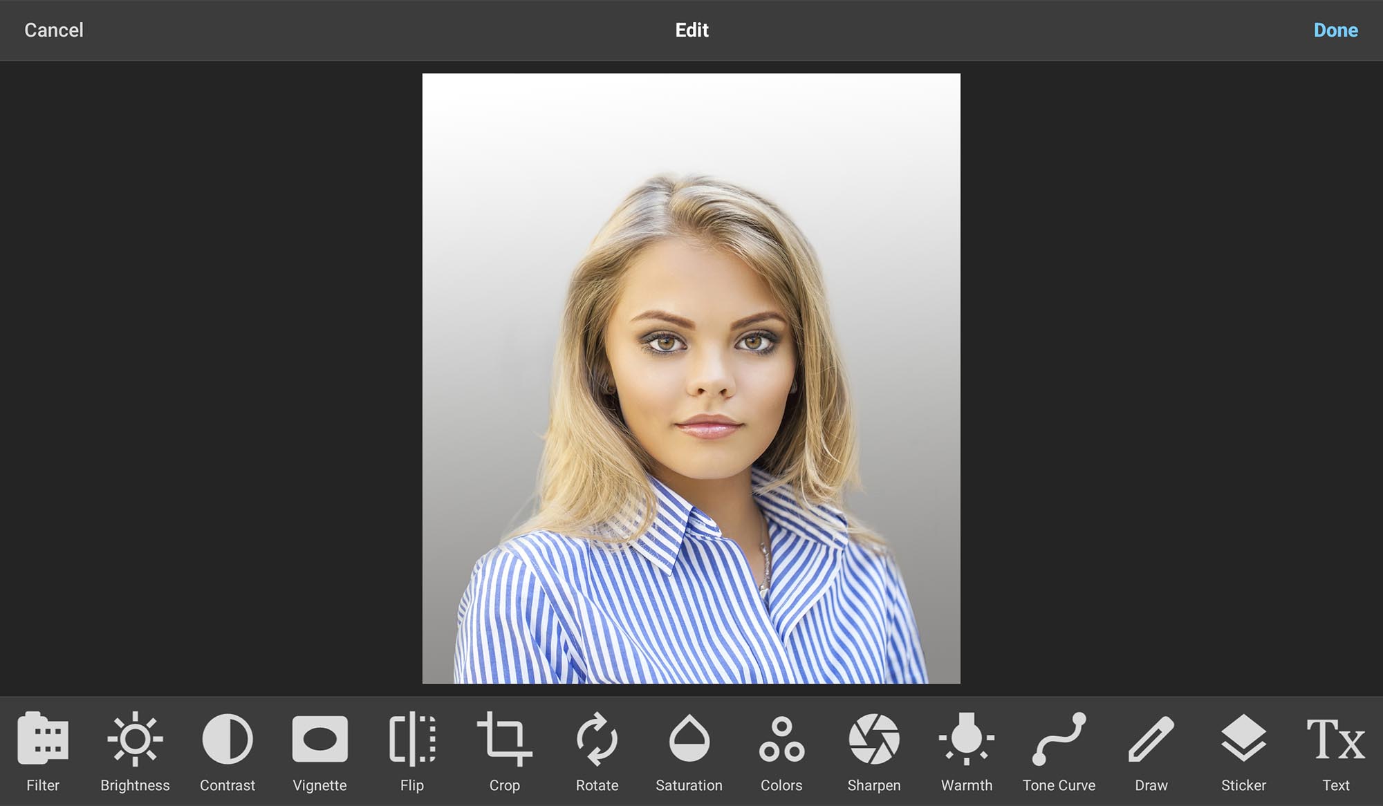 Main menu with 15 powerful tools